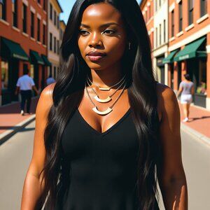 Banana Republic XOXO Gold Tone Triple Layer Collar Necklace